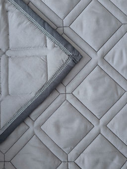 -71% Покрывало Denvol Ромб POKDEN004 (Серое) 1.5 спальный
