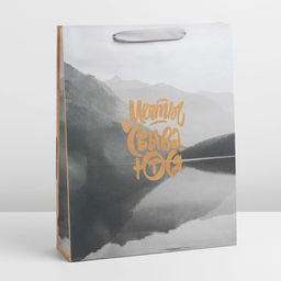 Пакет крафтовый вертикальный Мечты сбываются, L 31 40 11,5 см