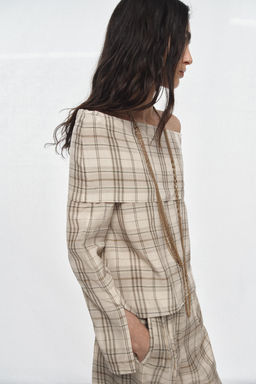 ZW COLLECTION CHECKS TOP - Zara фото 2