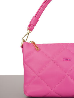 LACCOMA сумка Луиза-Ф826-ярко-розовый эко кожа хлопок  фото 6