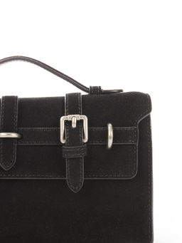 LACCOMA сумка M1066-черный натуральная замша хлопок