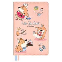 Книга для записи кулинарных рецептов, А5, арт. 53284/ 15 КОРГИ ПОВАР (кожзам, 140x215 мм, 144 л., тв