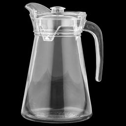 Кувшин стеклянный Фаворит 1,6л, д10см, h21,5см, основание д13,3см, прозрачная пластмассовая крышка, Дели Гласс (Deli Glass) (Китай) - Домашняя мода фото 2