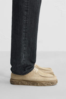 LEATHER SHOES WITH IRREGULAR SOLE - Zara фото 3