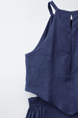 MONO LARGO CON LINO / marino - Zara фото 6