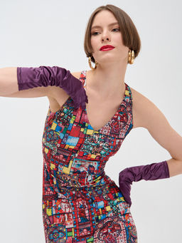 Платье с принтом масло OD-632-3 - Tantino фото 3