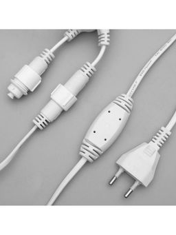 Гирлянда «Занавес» 2 × 1.5 м, IP44, УМС, белая нить, 360 LED, свечение синее, 220 В