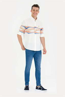 Мужская белая рубашка с длинным рукавом - U.s. polo assn фото 4
