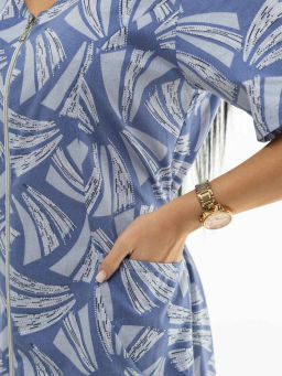 Халат женский, цвет голубой