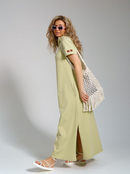 970 Платье-мантия"Олива"