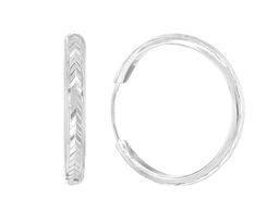 Серьги из серебра без вставки, ТРКШ-3-2,0 а/г