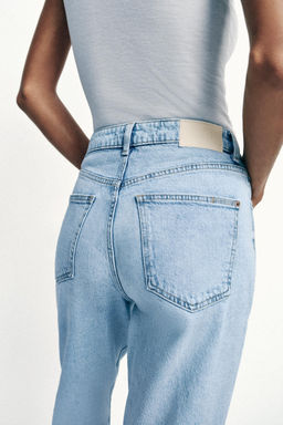 JEANS Z.01 MOM FIT TIRO ALTO / Azul claro - Zara фото 16