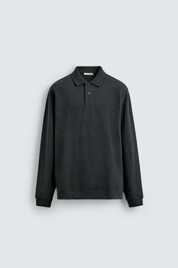 BASIC TEXTURED POLO SHIRT - Zara фото 7