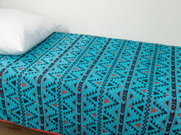 Плед 3с109.412ж1 Афро-мотив2(3-бирюзово-т.син) 208х200 см