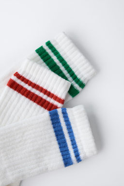 3-PACK OF STRIPED LONG SOCKS - Zara фото 11