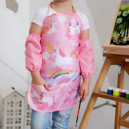 Фартук с нарукавниками детский Этель «Единорог», 49×39 см