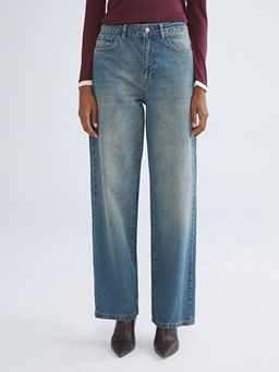 Baggy Fit Kad?n Jean Pantolon