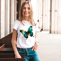 Эксклюзивная футболка Yana Pletneva упаковка плотный Zip пакет!  фото 2