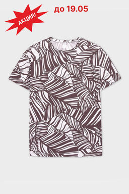 VERY NEAT _ Е 30057/белый,тропический лес фуфайка жен