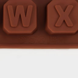 Форма для шоколада Доляна «Англ.алфавит», силикон, 18×15 см, 30 ячеек (2×2 см), коричневая