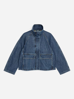 Chaqueta vaquera de algod?n y lyocell