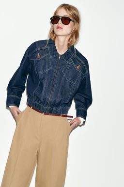 Z1975 DENIM BOMBER JACKET - Zara фото 27
