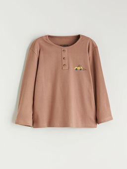 Bisiklet Yaka Erkek ?ocuk Pijama Tak?m?