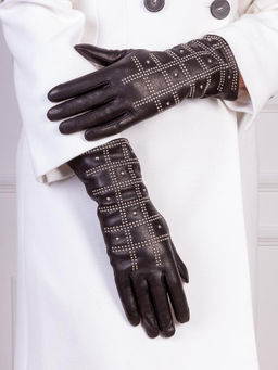 Перчатки женские ш+каш. IS01436 black - Eleganzza фото 2