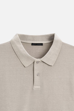 TEXTURED PIQUE POLO SHIRT - Zara фото 16