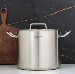 Кастрюля ОБЩЕПИТ-ШЕФ 9,0 л (d24 см, h20 см) мет. кр. ТРС арт. КТ-ОБ-09