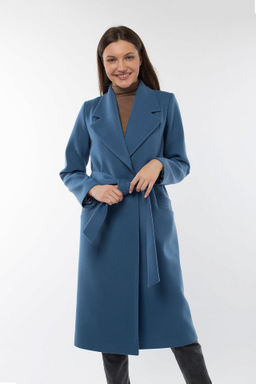 Пальто женское демисезонное (пояс) - El podio фото 2