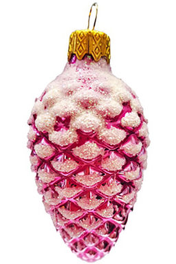 (цена за 3 шт) Елочное украшение Шишка в снегу Ф2-90/91 - Коломеев фото 2