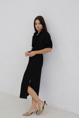 Платье-рубашка с объёмными рукавами - Martichelli фото 14