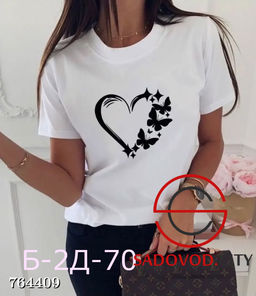 Футболка летняя с рисунком для женщин - Bruno фото 3