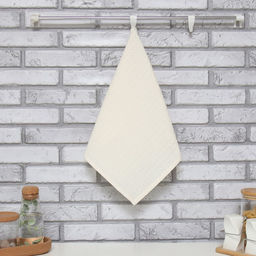 Полотенце Доляна цв. белый 35х60 см, 100% хл, крупная вафля 220 г/м2