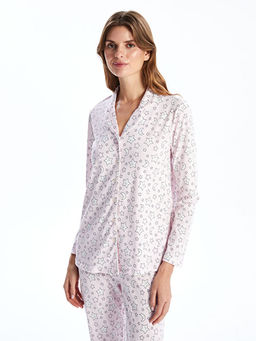 G?mlek Yaka Desenli Hamile Pijama Tak?m?