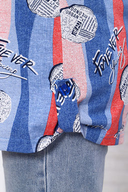 Туника, голубой (928-2)