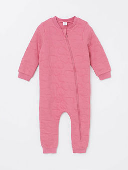 Bisiklet Yaka Uzun Kollu Basic K?z Bebek Tulum