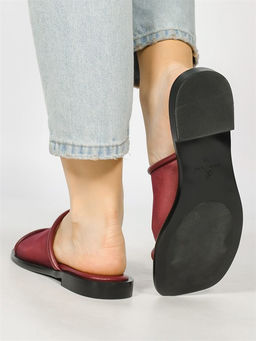 Сабо кожаные / Шлепки тренд H32F-44AT - Piniolo фото 4