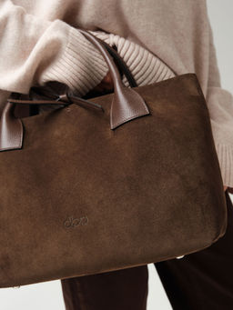 Замшевая сумка Iris DBR 31372 кофе  фото 12