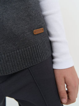 Жилет вязаный Серый 7+ - Bungly фото 9