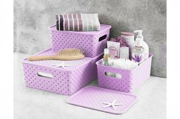 Корзинка 3 л 23,5*17,3*10,5 см Береста светло-лавандовая - Elan gallery фото 3