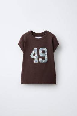 CAMISETA PARCHE CAMUFLAJE / Marr?n - Zara фото 2