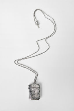 LONG ENGRAVED BOX NECKLACE KATE MOSS X ZARA  фото 2