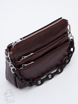 Сумка женская кожаная 3011NN wine red Natale Navetta