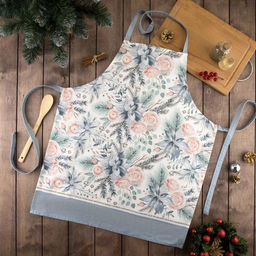 Фартук Этель Christmas flowers 60х70см, 100% хл, саржа 190 гр/м2