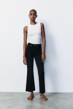 TRF CROPPED FLARE HIGH-WAIST JEANS - Zara фото 18