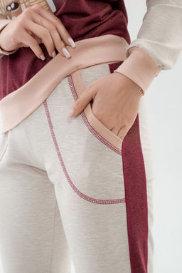 Костюм женский из футера Гамми бордо - Амадэль фото 9