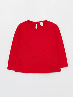 Bisiklet Yaka Basic K?z Bebek Ti??rt