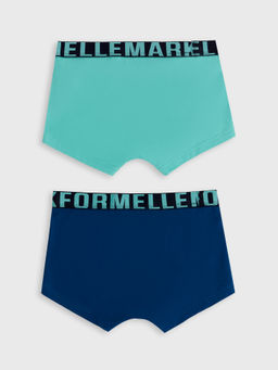 Трусы мужские боксеры мультипак (2 шт.) в бирюзовом и тропическо-синем цвете бирюза +тропический синий 411188-2 - Mark formelle фото 6